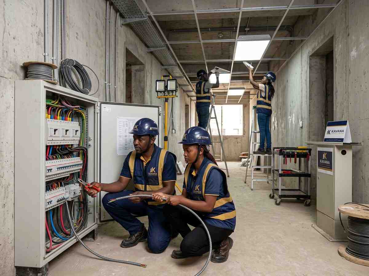 Electrical fit-out interior completed by Kavana Capital